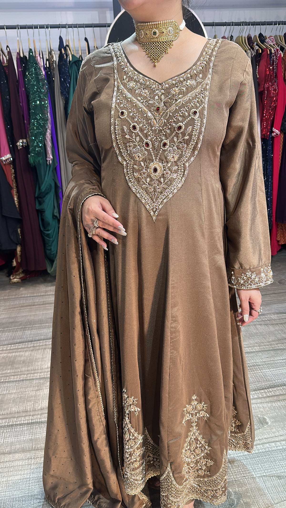 Mahima Champion Handwork Designer Anarkali Suit