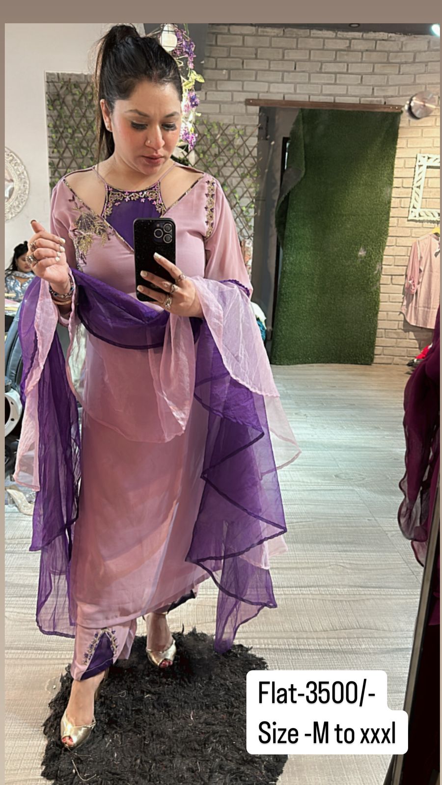 Lavender Hit Designer 3pcs suit