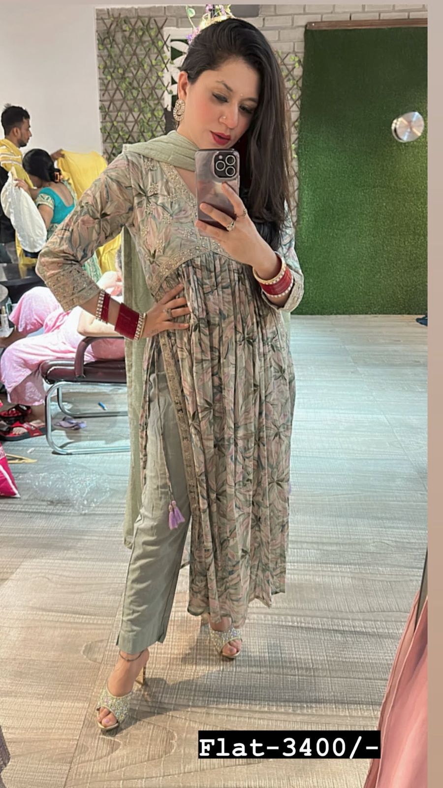 Printed Anarkali suit