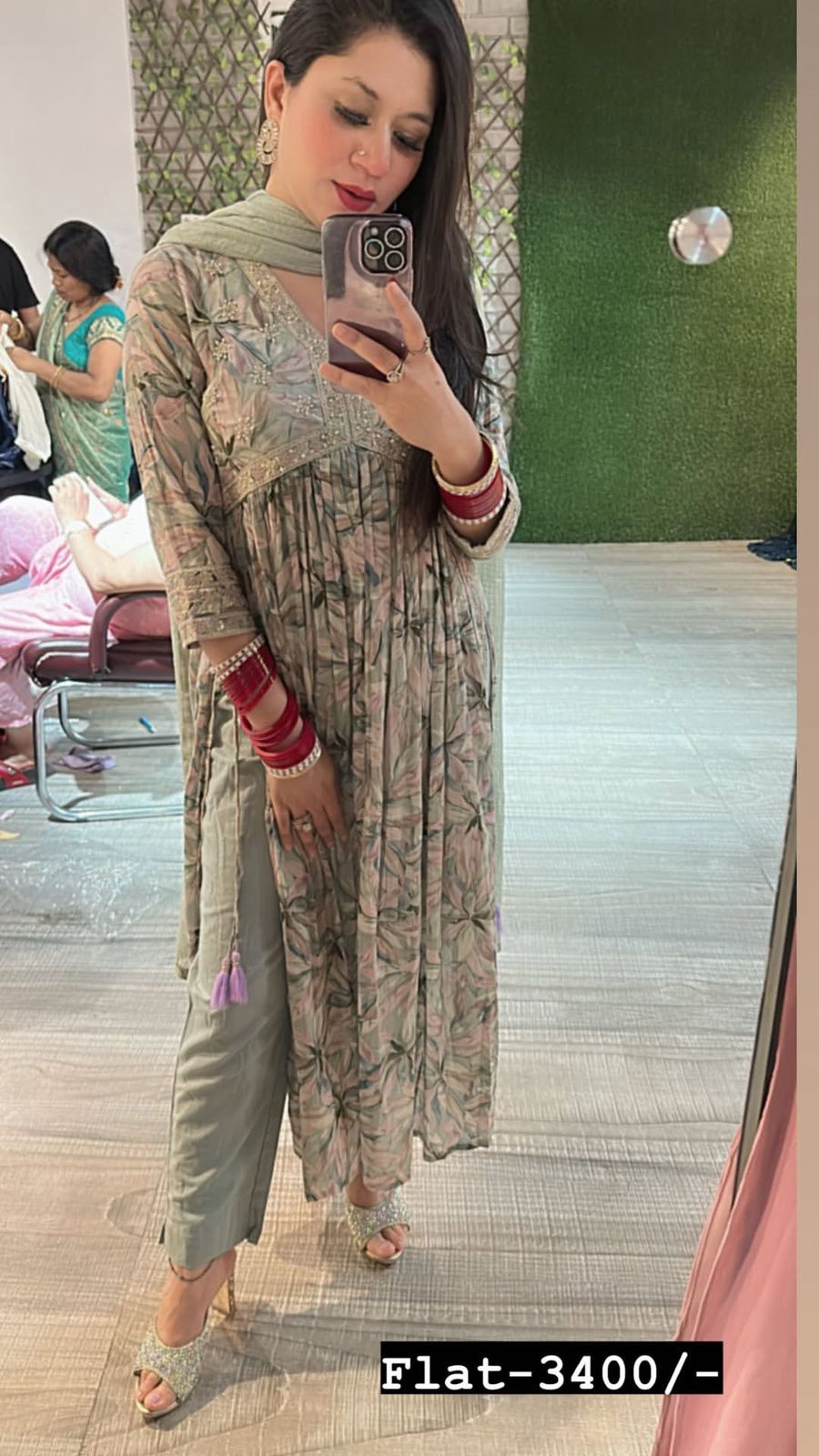 Printed Anarkali suit