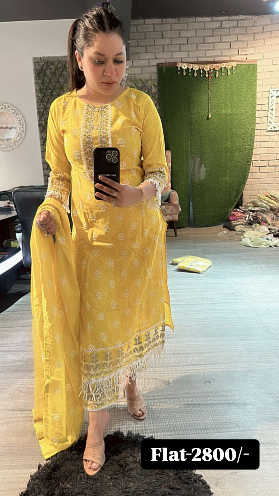 Yellow lavander suit