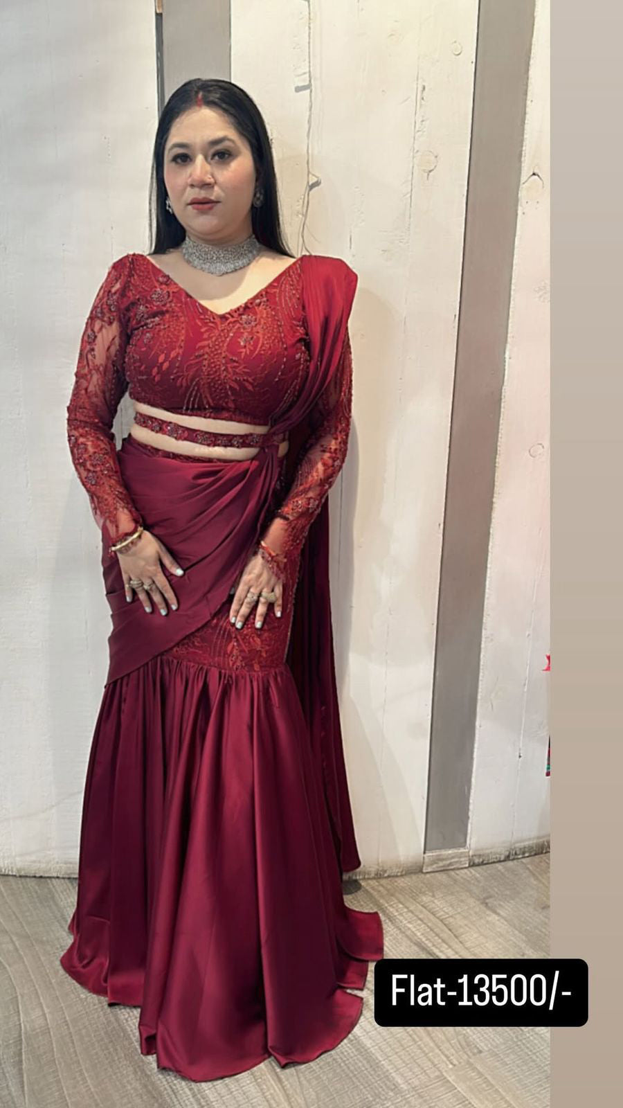 Karva special Designer saree 2pc