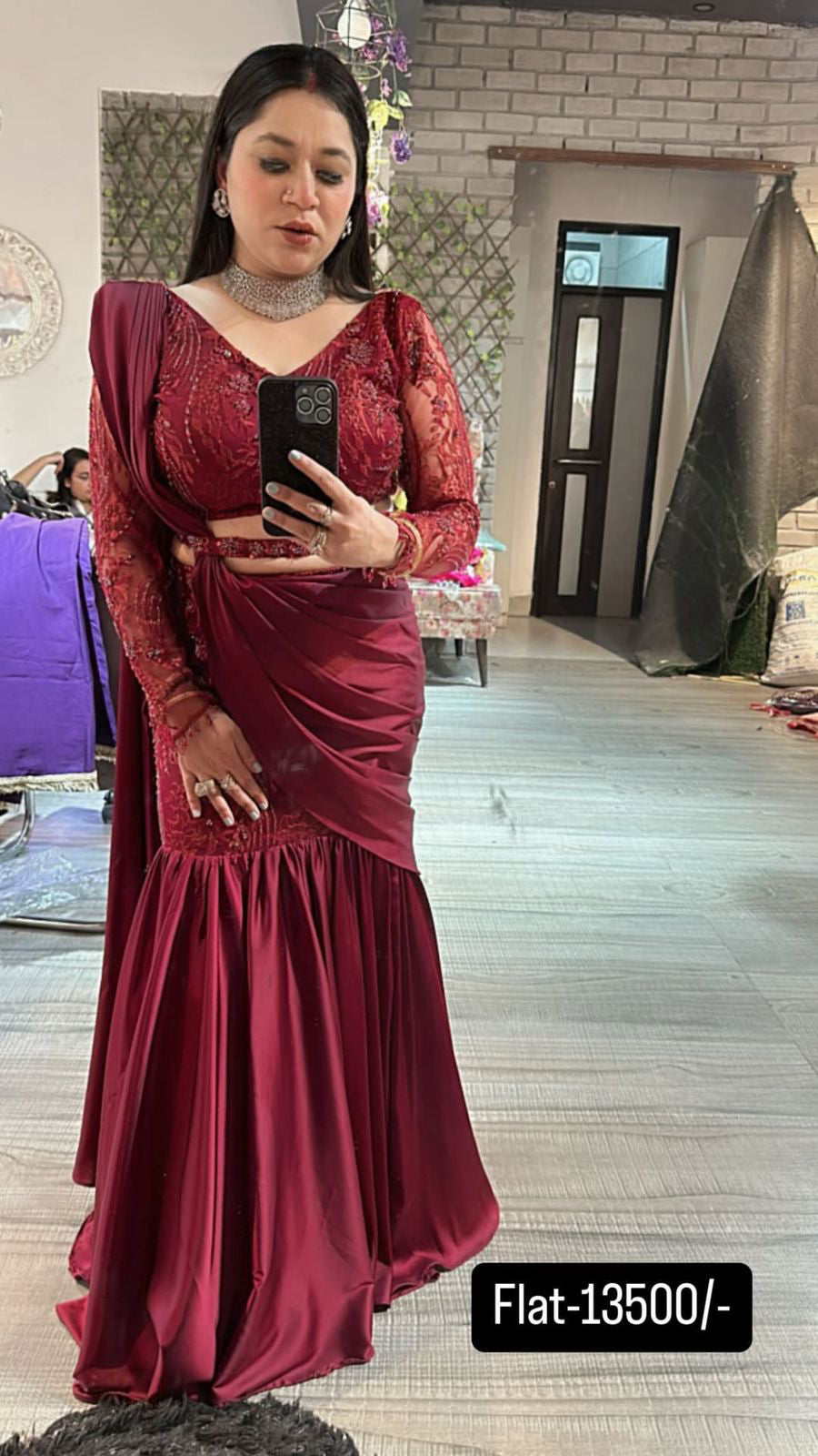 Karva special Designer saree 2pc