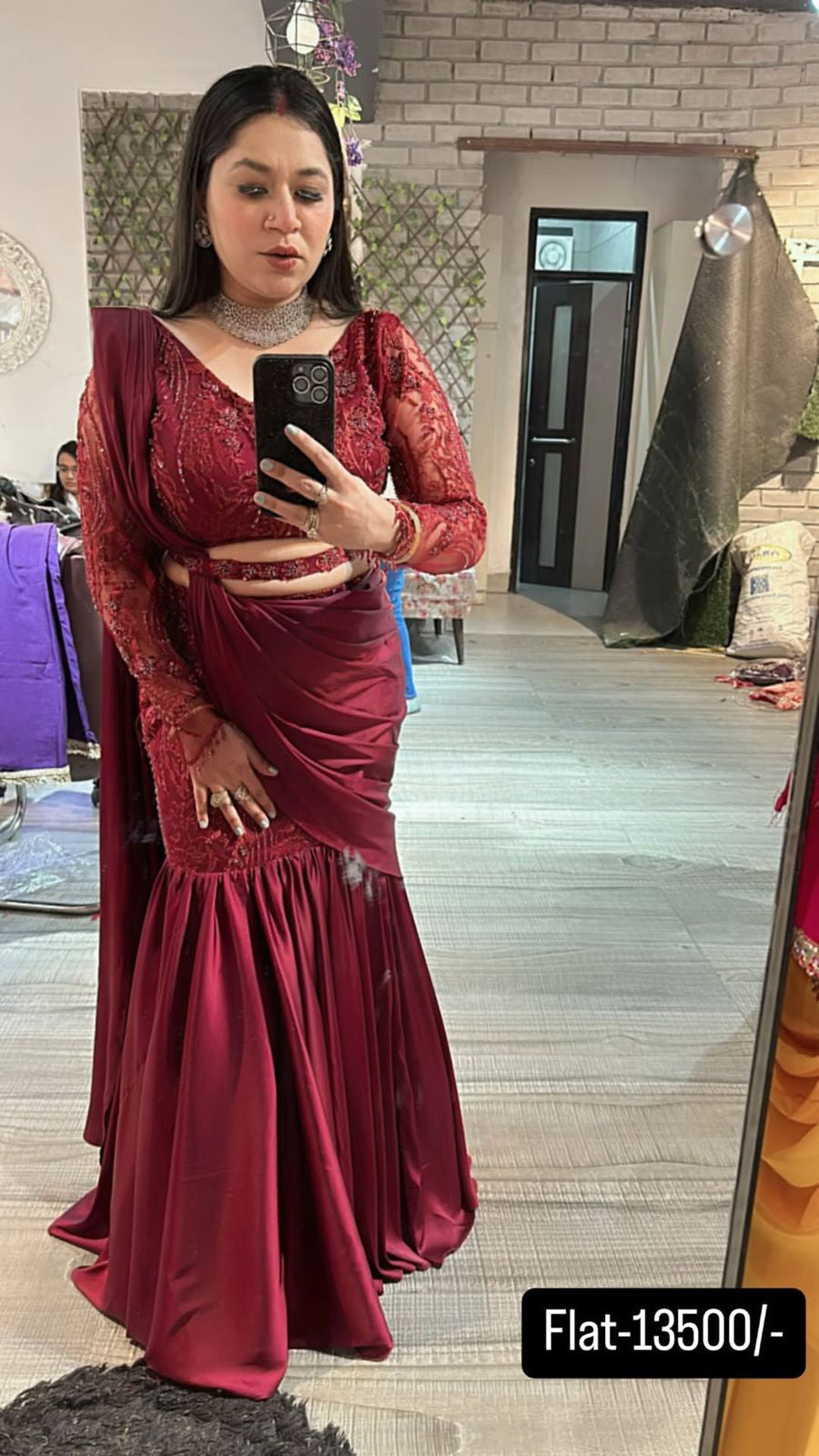 Karva special Designer saree 2pc
