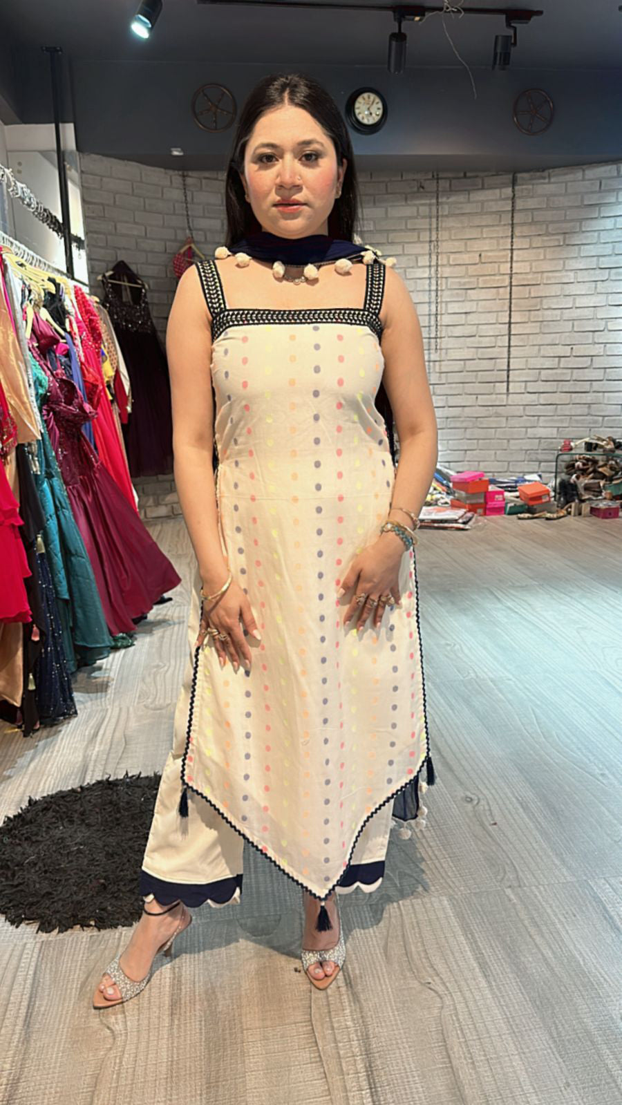 Holi cotton suit 3pc