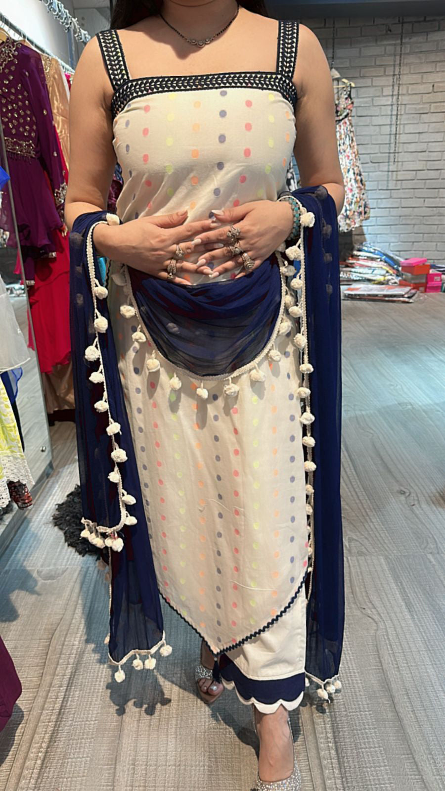 Holi cotton suit 3pc