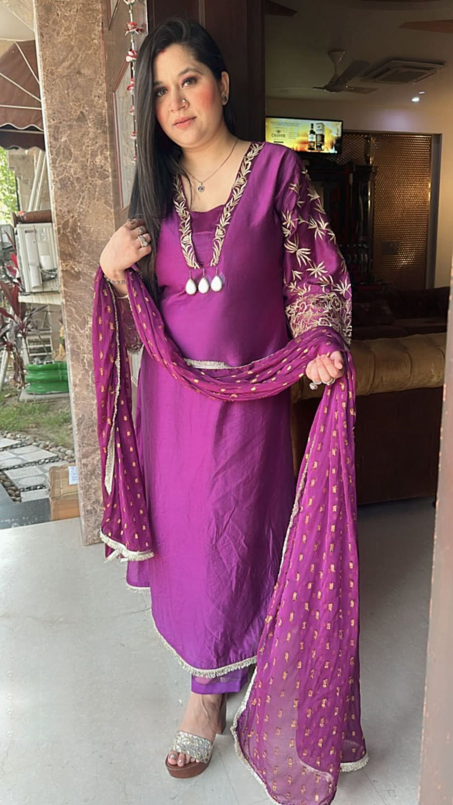 Purple Kanjak suit 3pcs