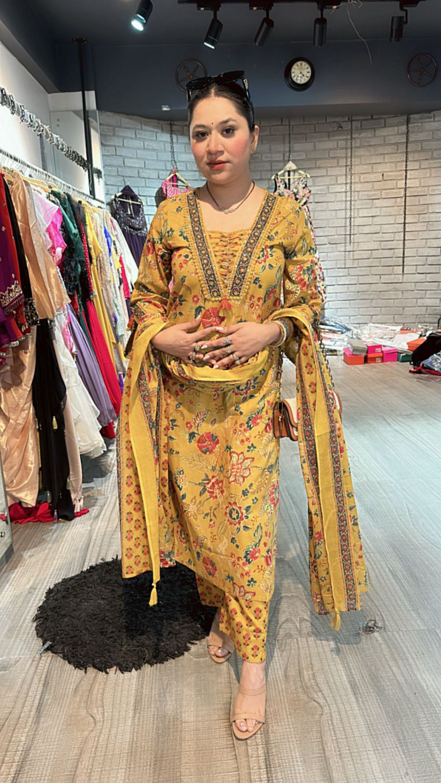Lala printed cotton suit 3pcs