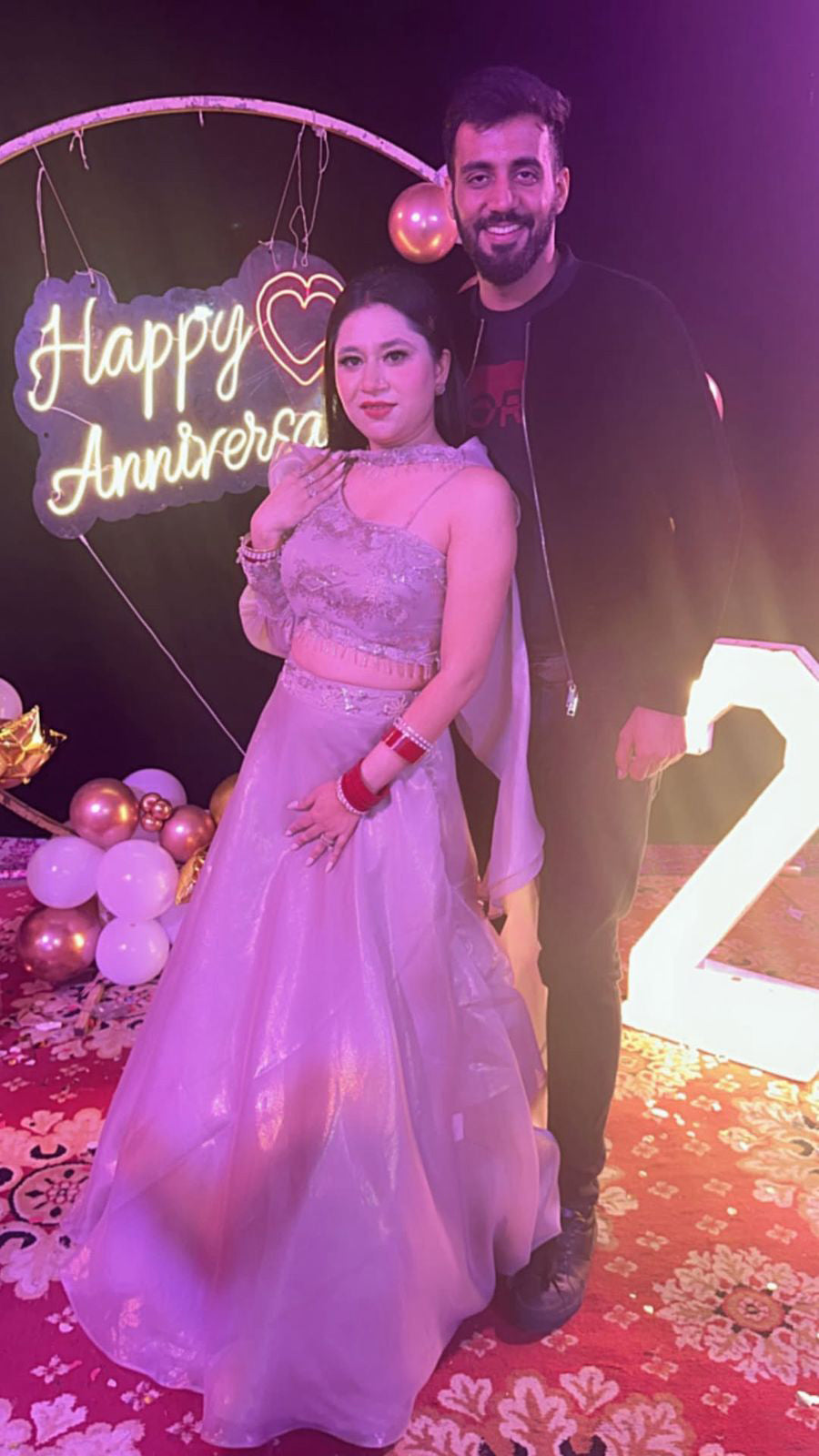 Zaral one shoulder Lehenga 2pc