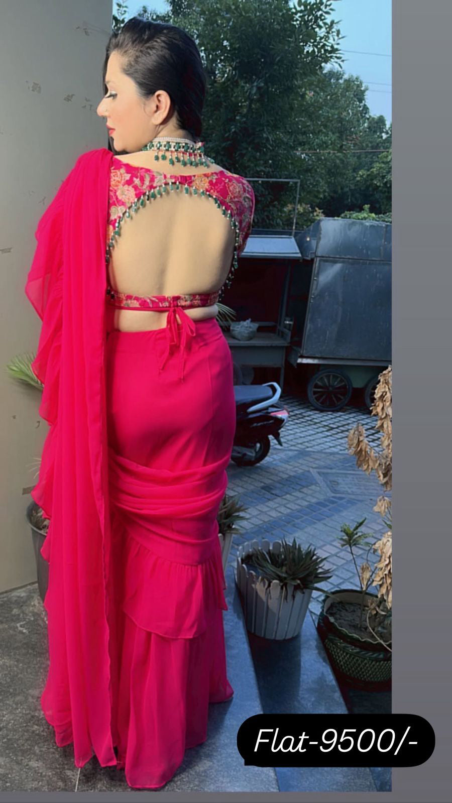 Rangin Drape saree 2pc