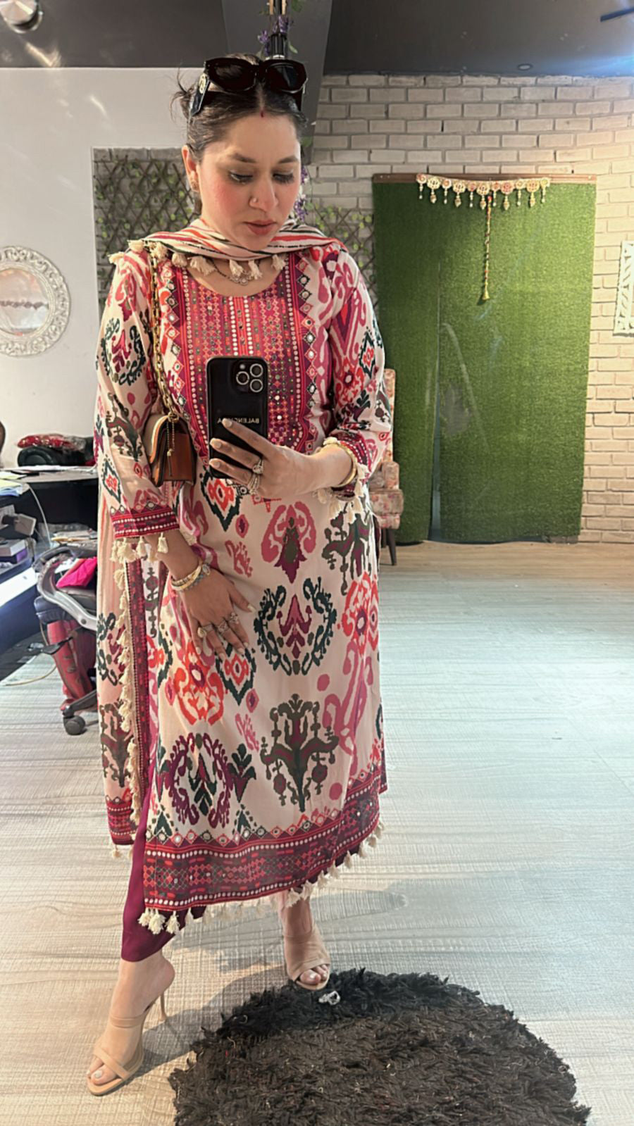 Barfi Digital print suit 3pcs