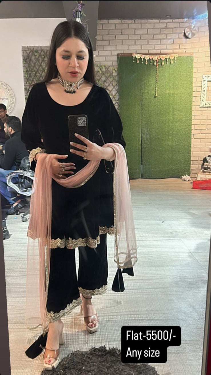 Doli velvet suit 3pc