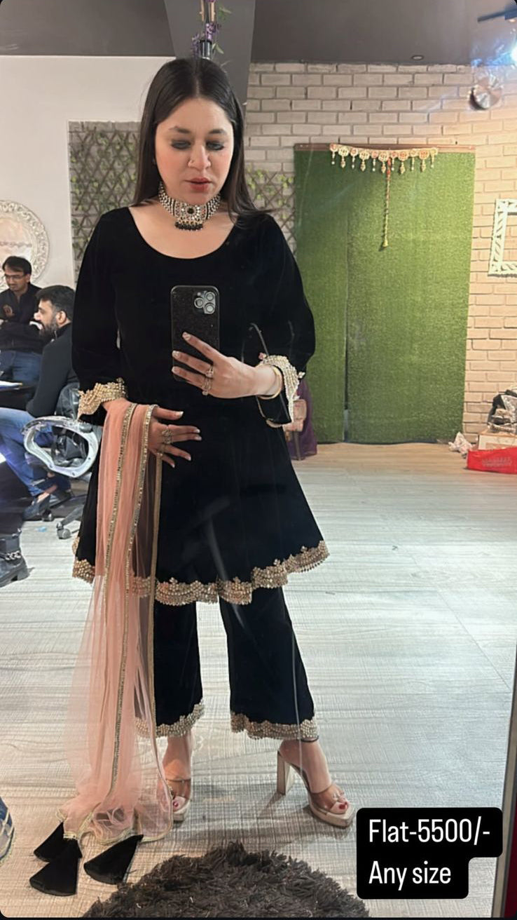 Doli velvet suit 3pc