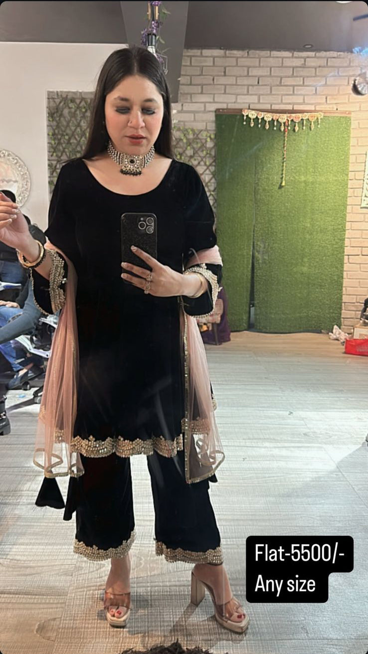 Doli velvet suit 3pc