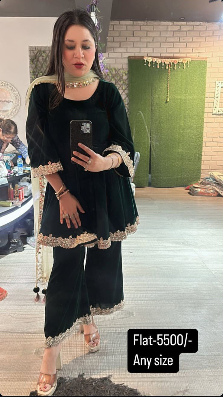 Doli velvet suit 3pc