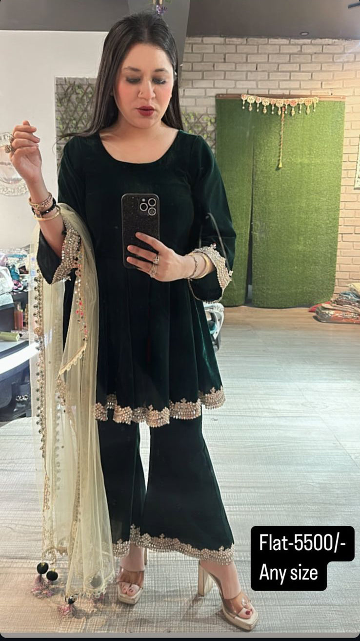 Doli velvet suit 3pc