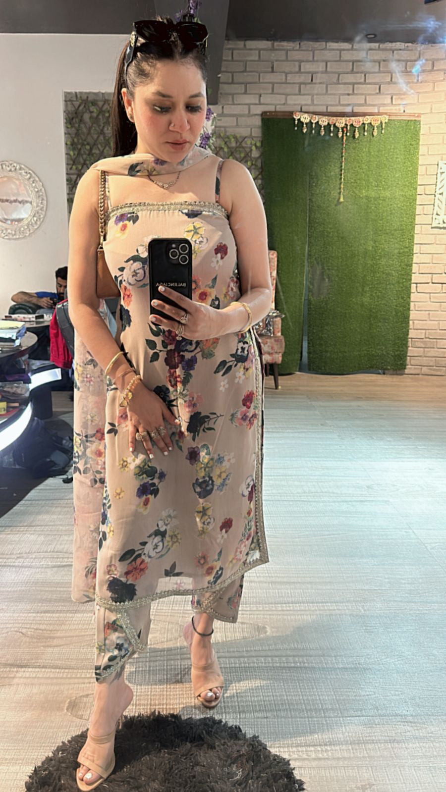 Laya printed suit 3pc