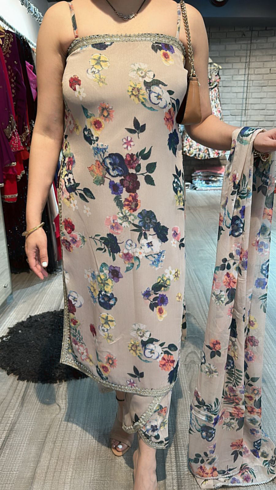 Laya printed suit 3pc