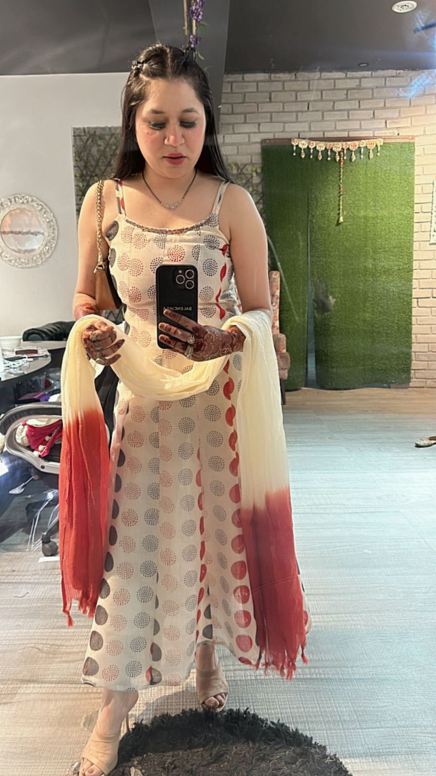 Shilpa printed Anarkali suit 3pc