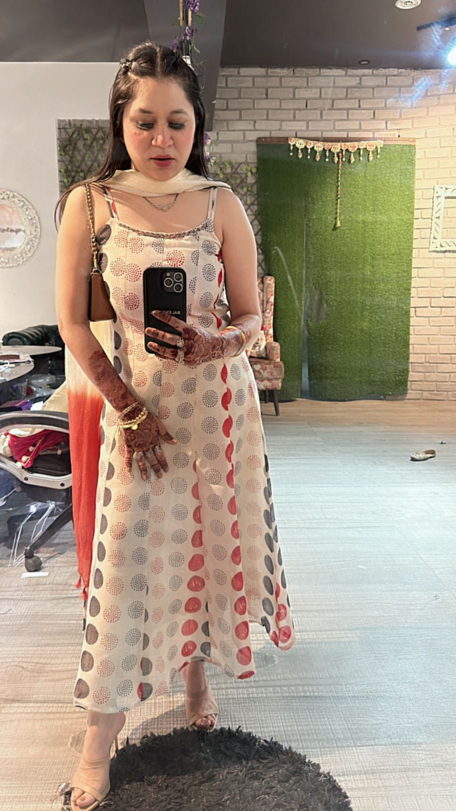 Shilpa printed Anarkali suit 3pc
