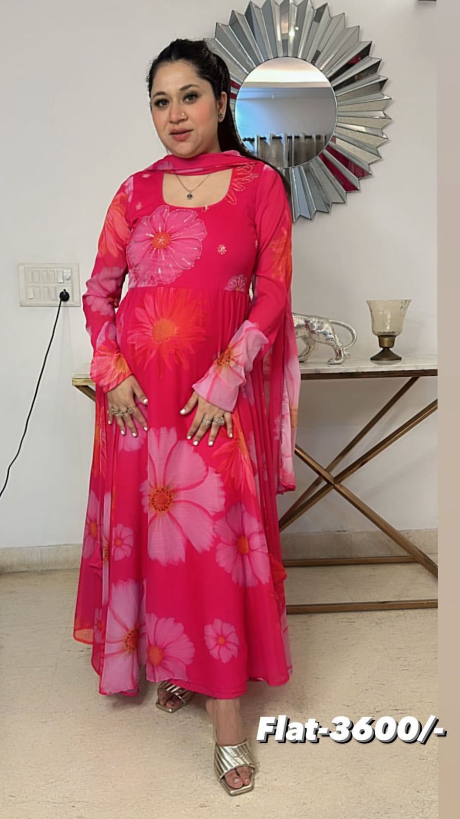 Anarkali Flower suit