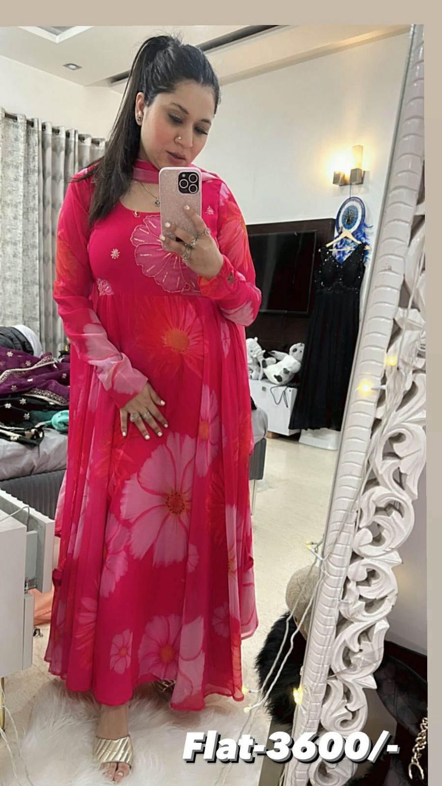 Anarkali Flower suit