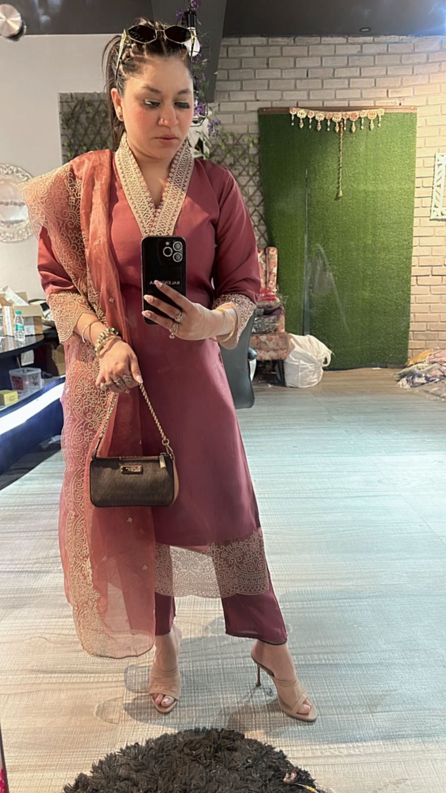 Mehr onion pink suit