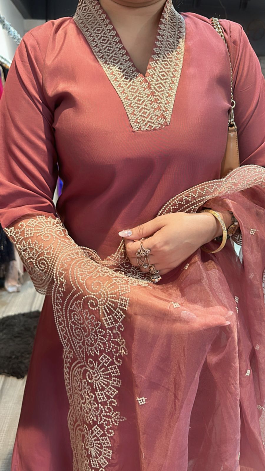 Mehr onion pink suit