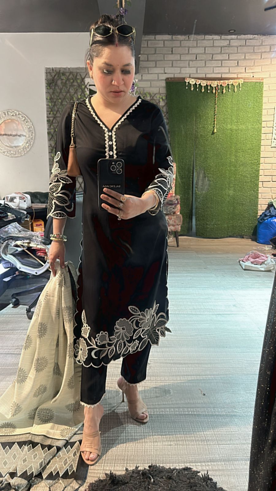 Zuri Black Pakistani suit