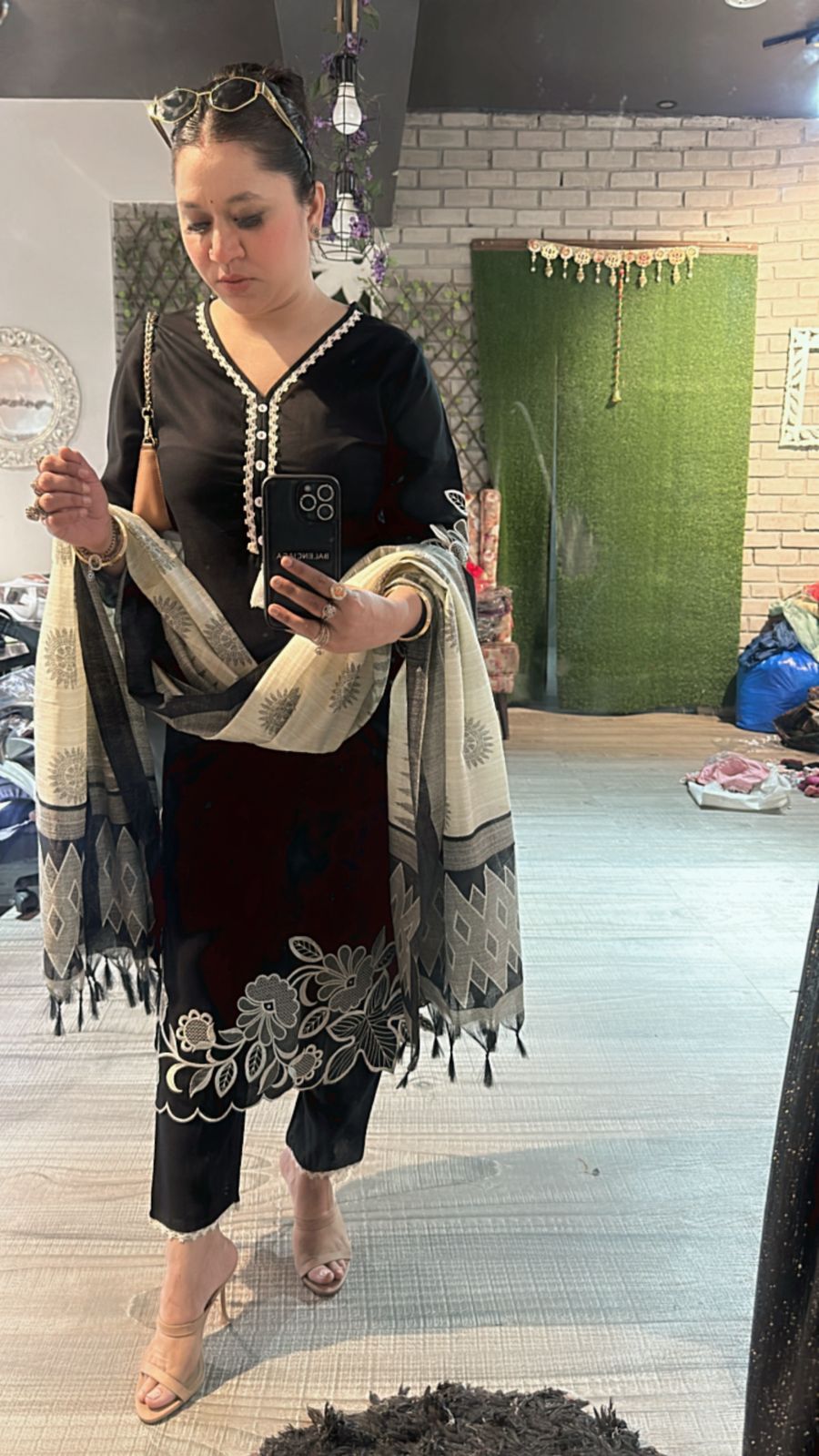 Zuri Black Pakistani suit