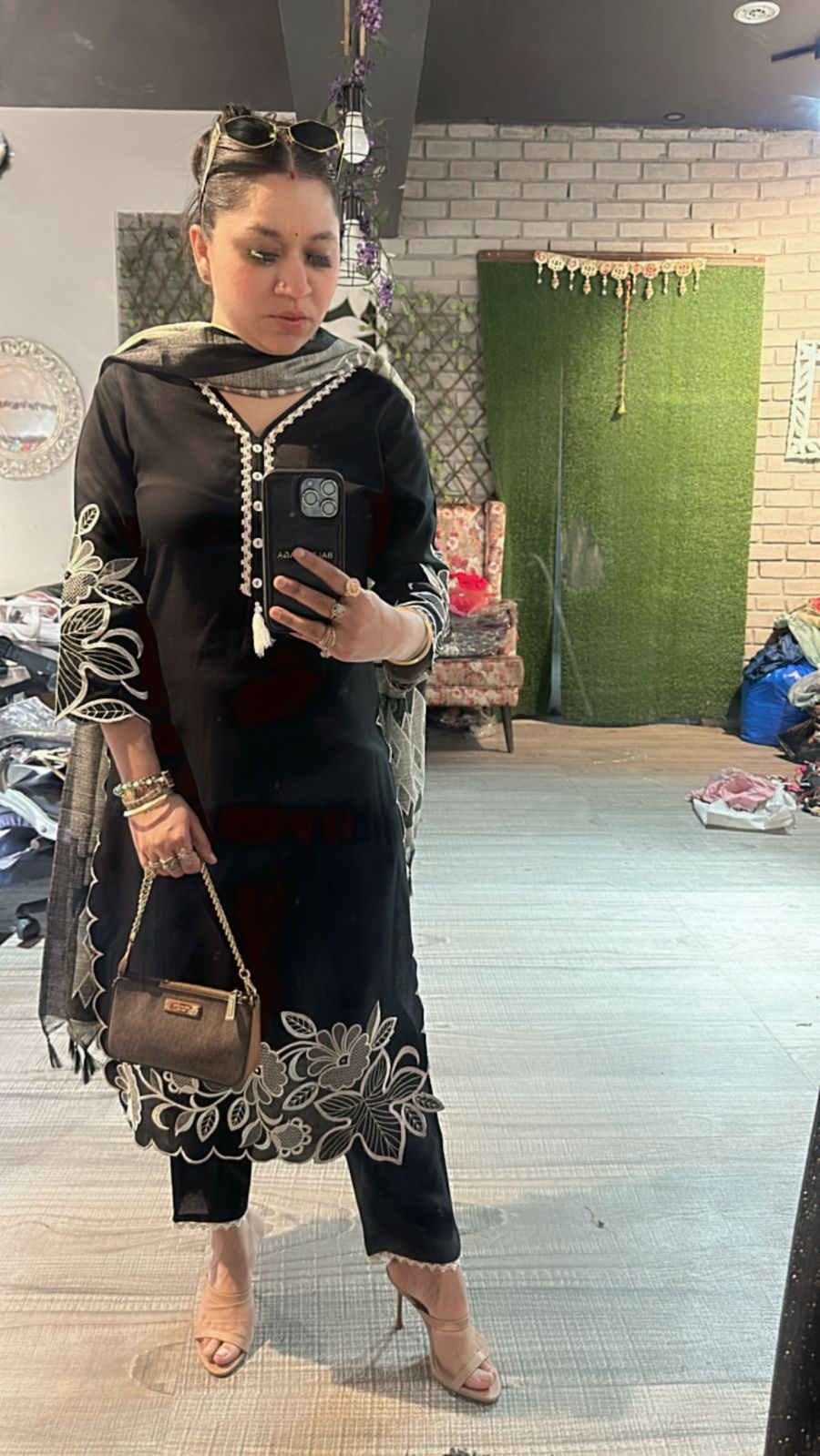 Zuri Black Pakistani suit