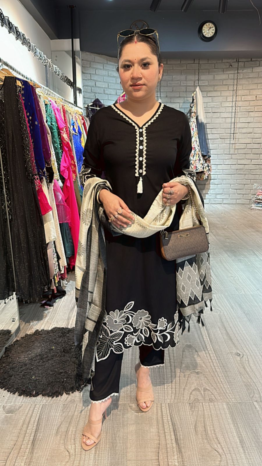 Zuri Black Pakistani suit