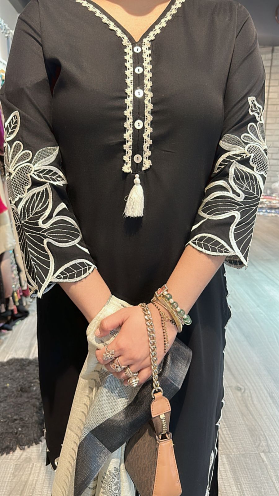 Zuri Black Pakistani suit