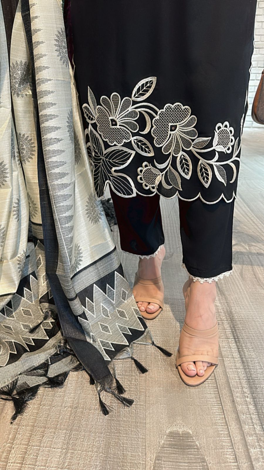 Zuri Black Pakistani suit