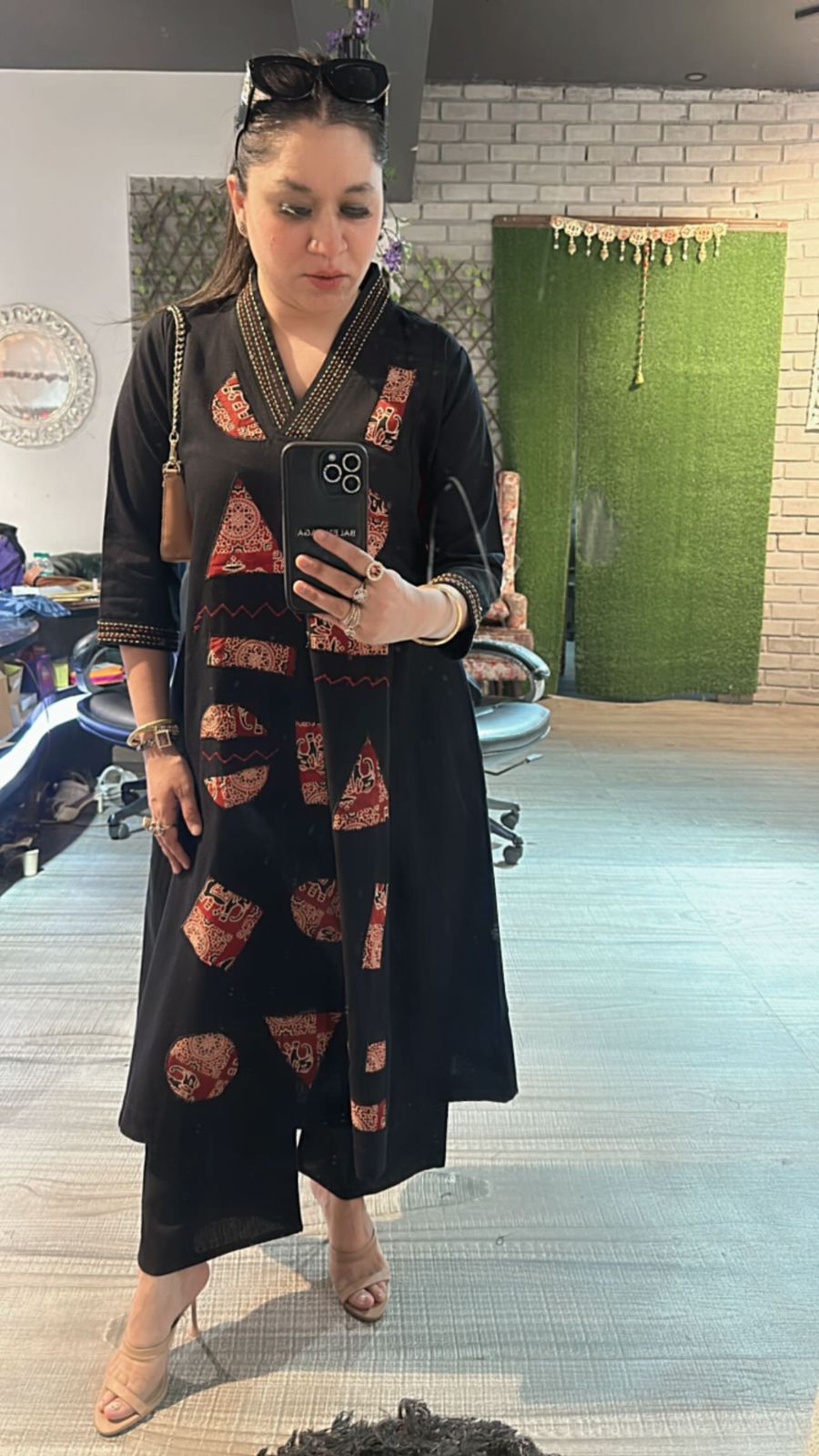 Geometric Black cordset