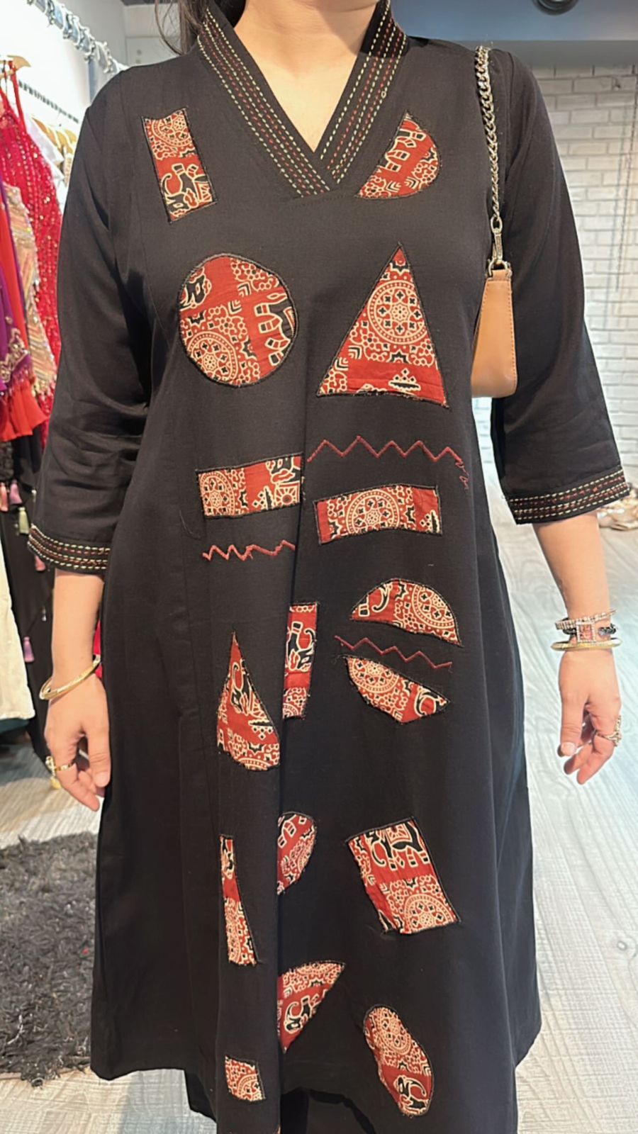 Geometric Black cordset