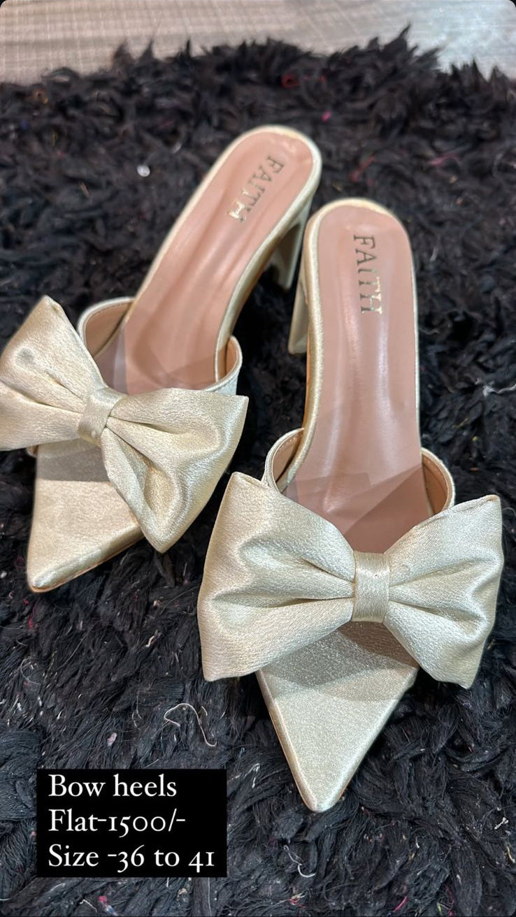 Ivory Bow Heels