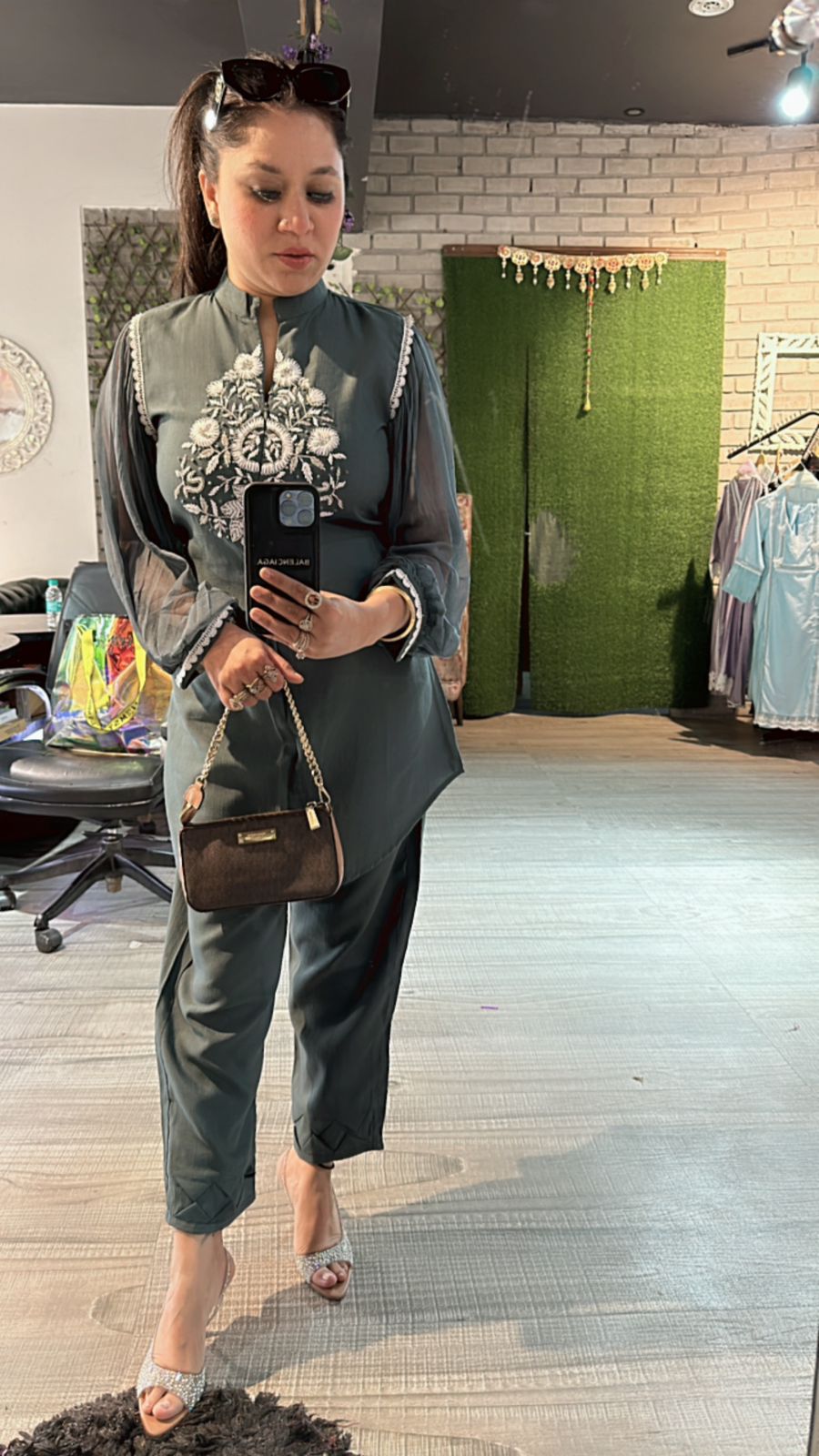 Malaika Teal blue cordset