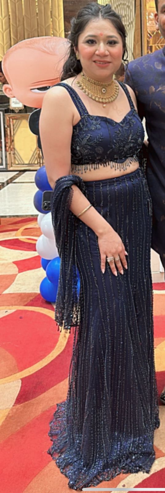 Priyanka Chopra Navy blue Fish