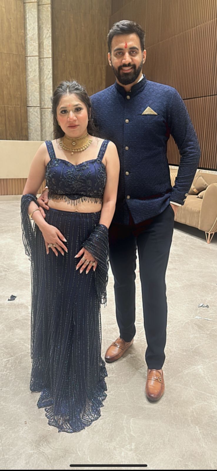Priyanka Chopra Navy blue Fish
