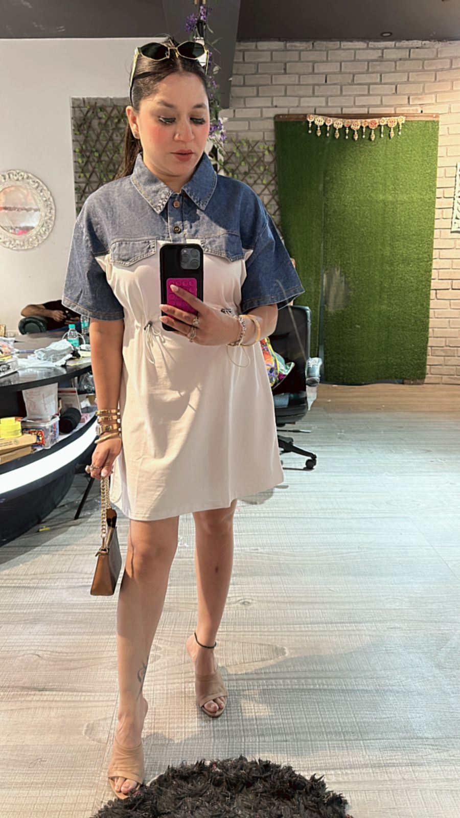 Denim offwhite Dress