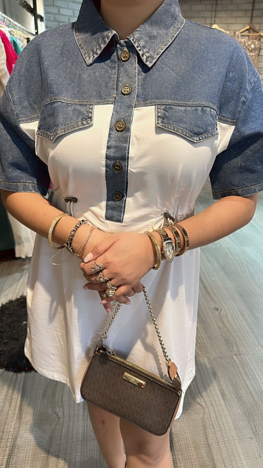 Denim offwhite Dress