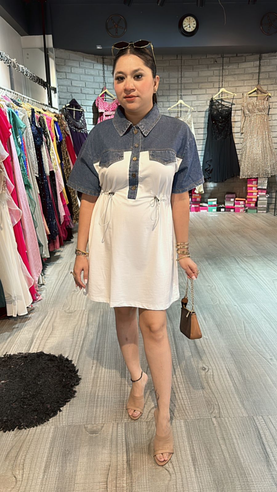 Denim offwhite Dress