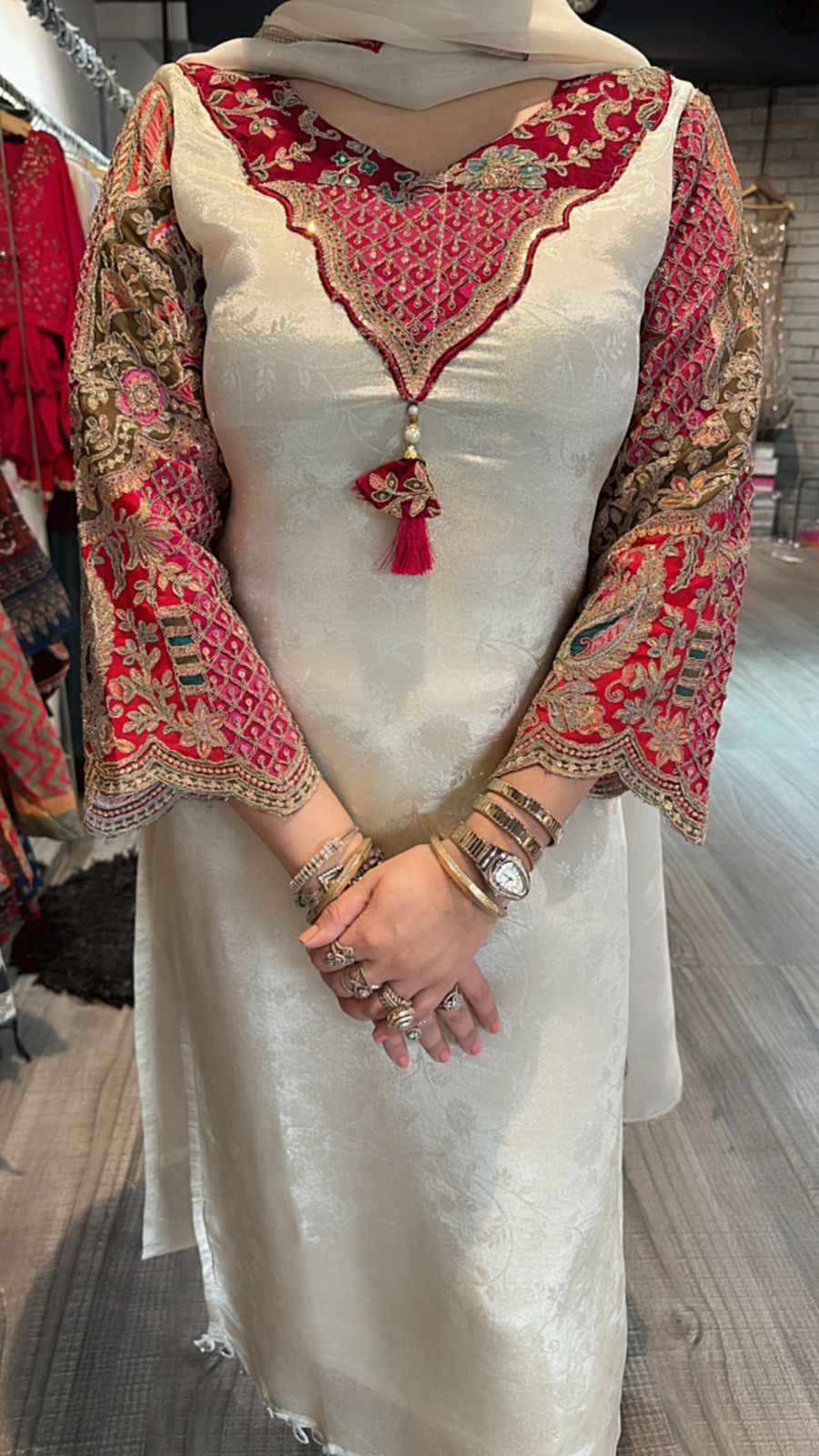 New Bano Embroidered suit