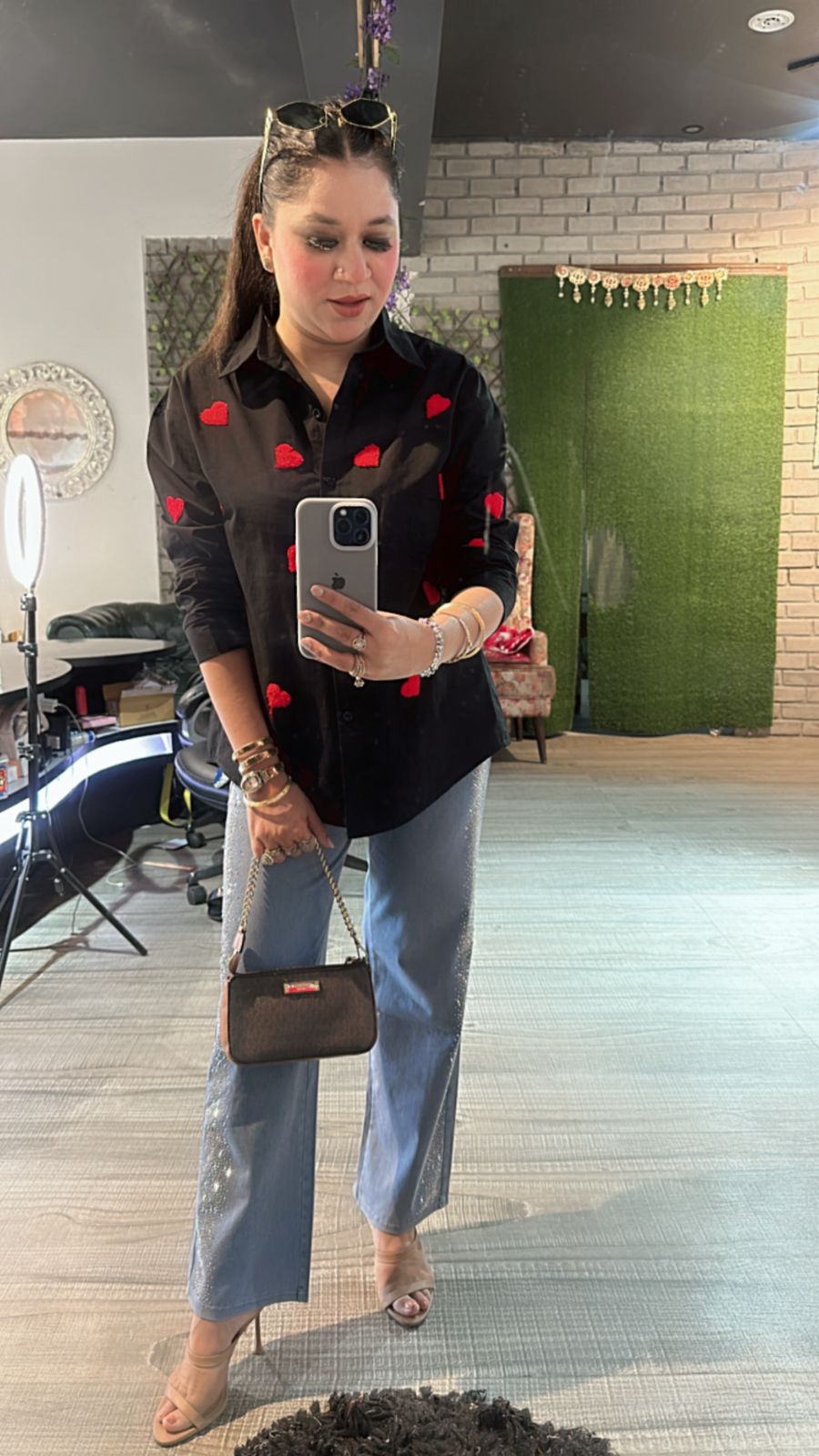 Black Red Heart ♥️ Shirt