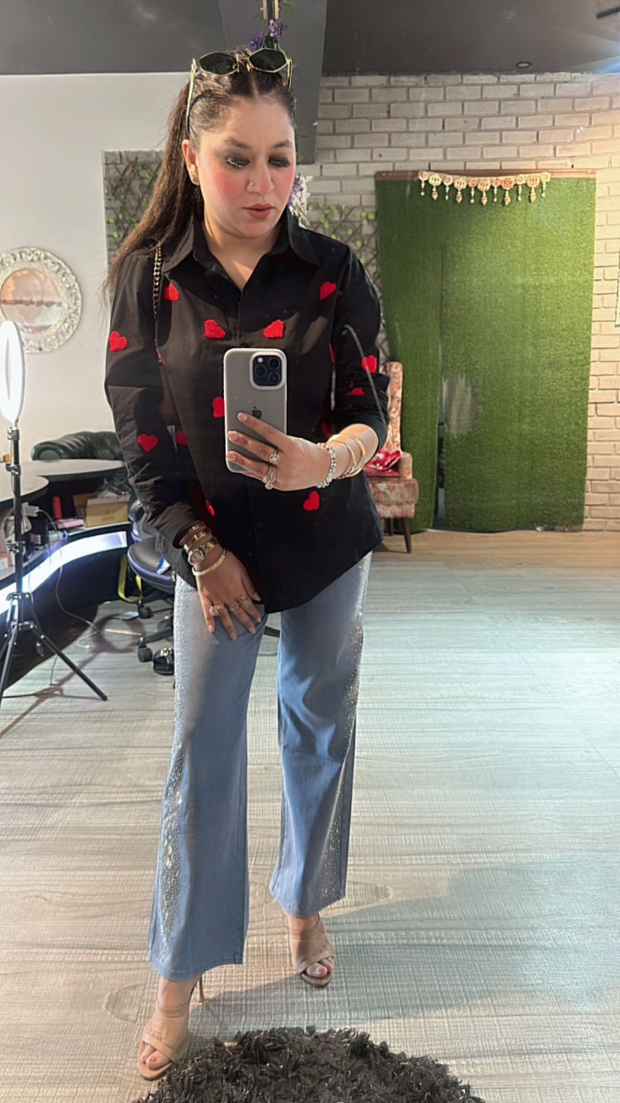 Black Red Heart ♥️ Shirt