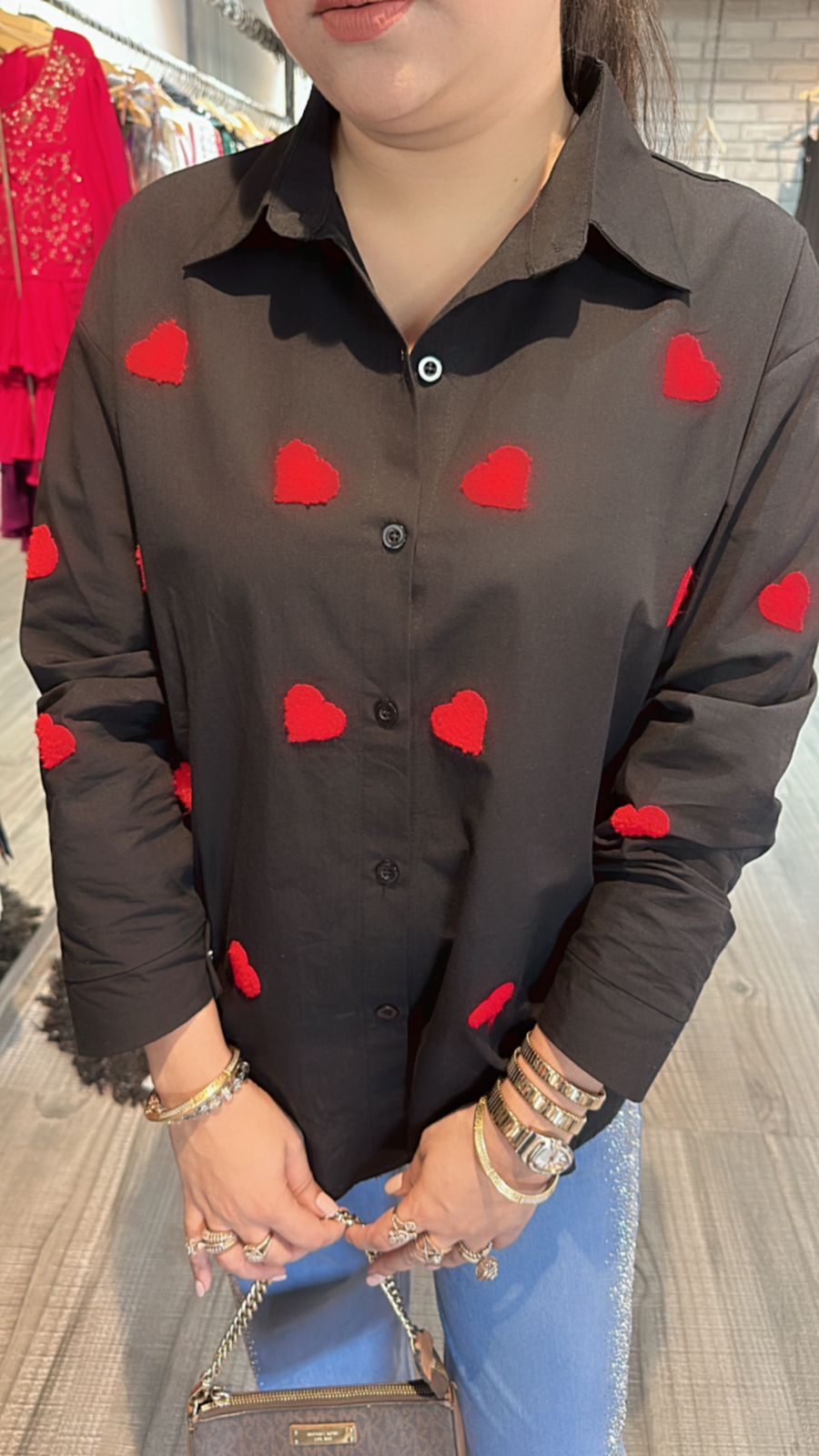 Black Red Heart ♥️ Shirt