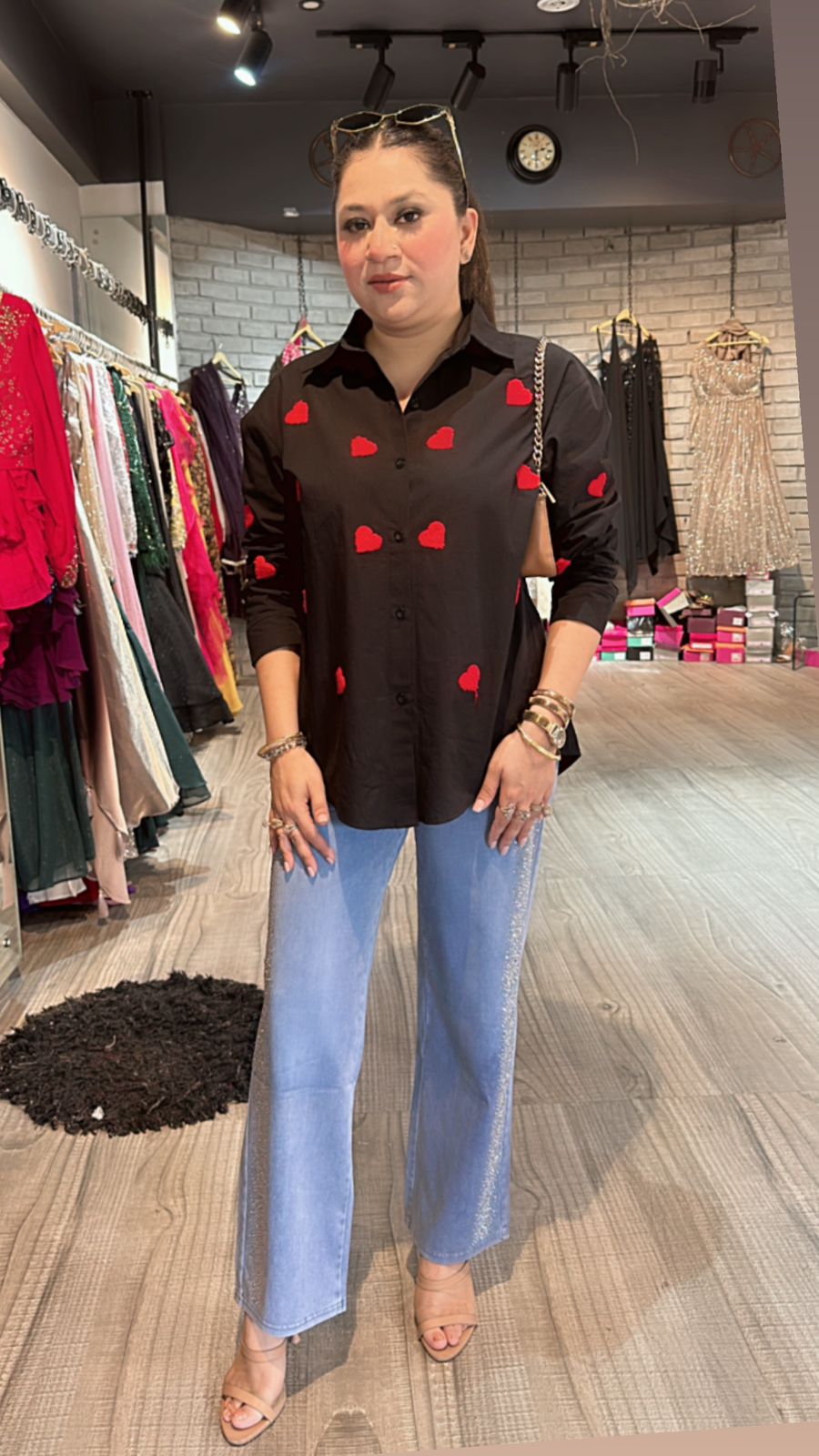 Black Red Heart ♥️ Shirt
