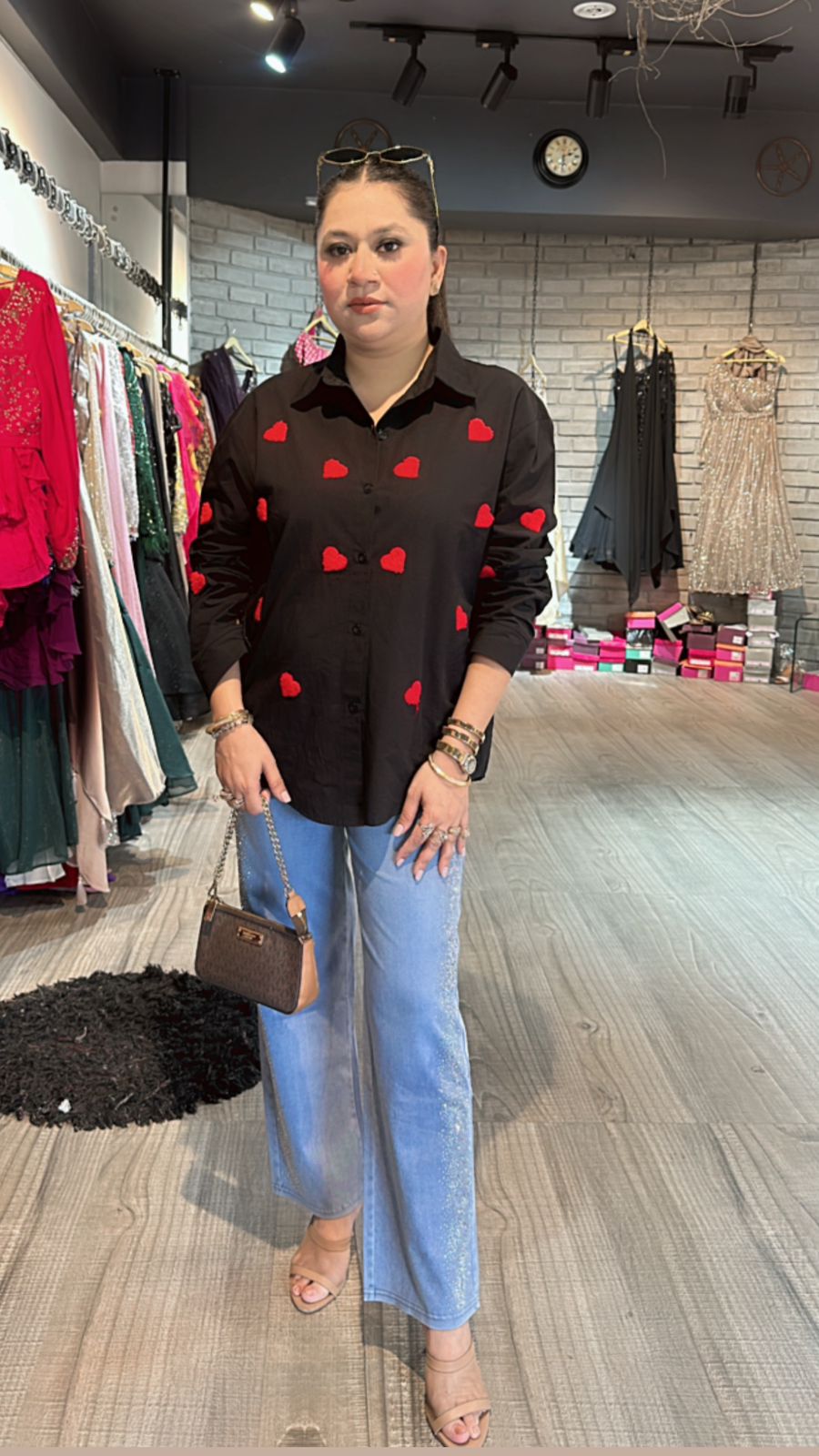 Black Red Heart ♥️ Shirt