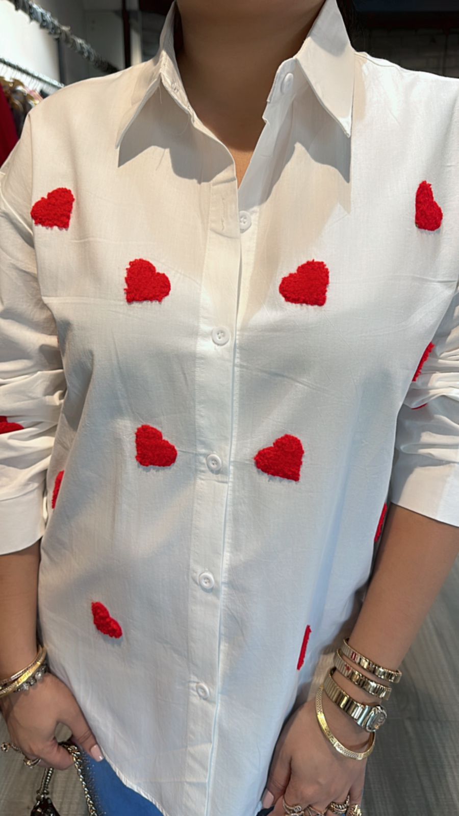 White Red Heart ♥️ Shirt